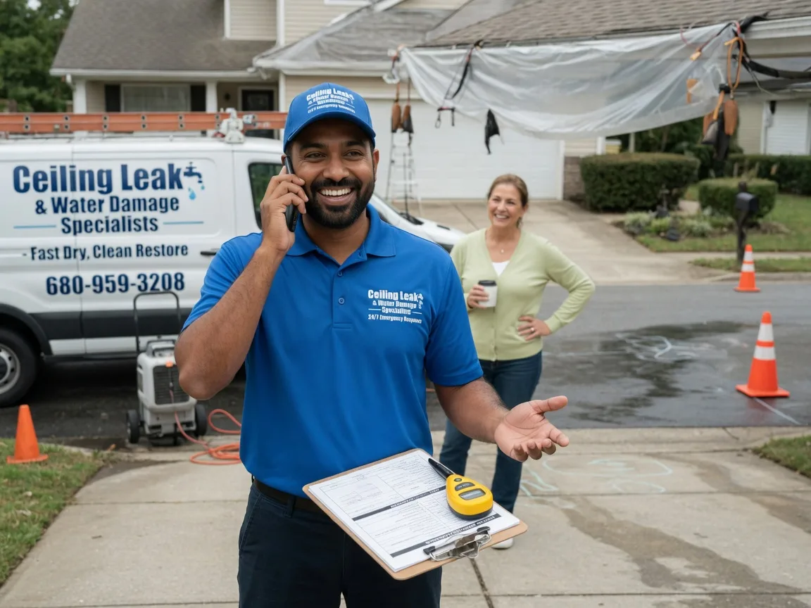 Ceiling Leak Cleanup Goltry, OK FAQs